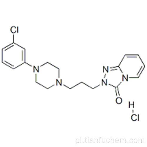 1,2,4-Triazolo [4,3-a] pirydyn-3 (2H) -on, 2- [3- [4- (3-chlorofenylo) -1-piperazynylo] propylo] -, chlorowodorek CAS 25332-39 -2